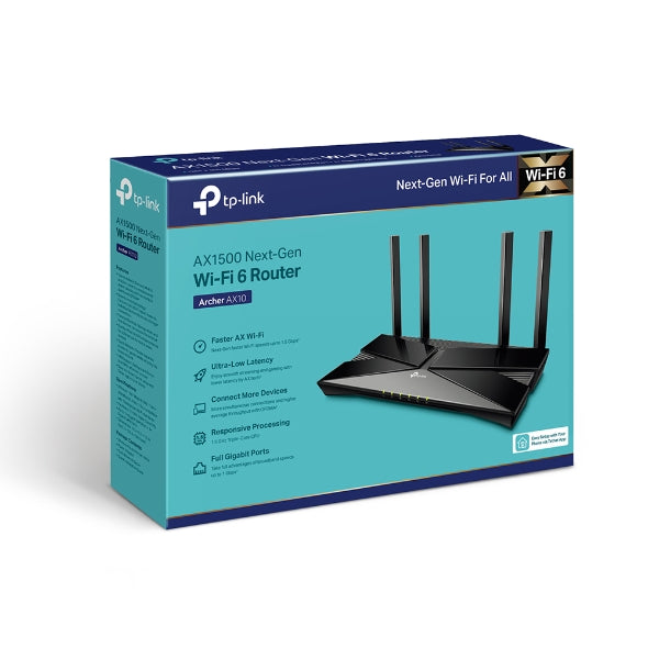 TP-Link Archer AX10 AX1500 Next-Gen Wifi 6 Router